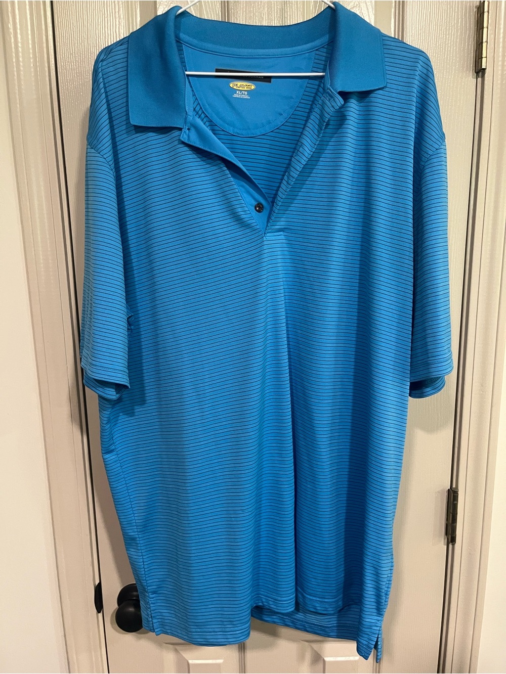 Greg Norman Collection Blue Striped Men’s Polo